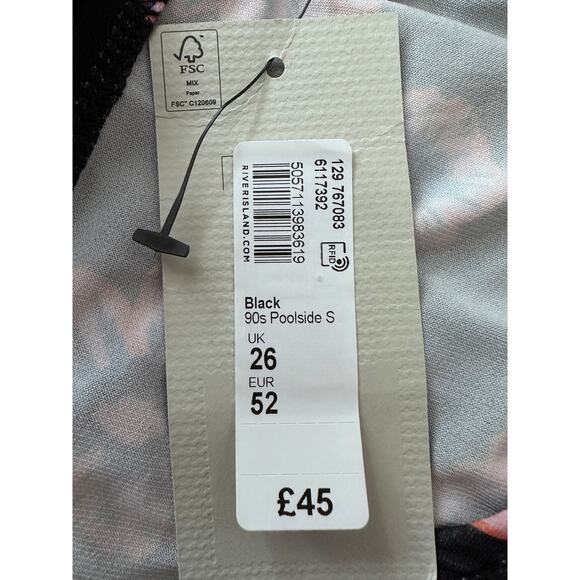 River Island Plus 90s Poolside Floral Maxi Dress | Size 22 | NWT - Picture 6 of 8